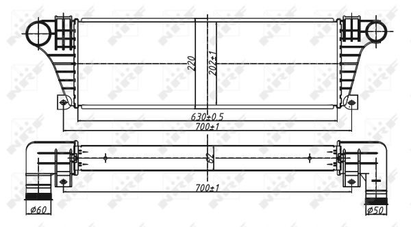 Интеркулер 30097 NRF