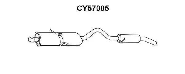 Глушитель выхлопных газов конечный CY57005 VENEPORTE