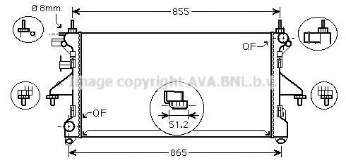 Радиатор, охлаждение двигател PE2308 AVA