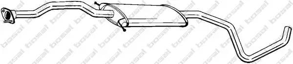 Средний глушитель выхлопных газов 285291 BOSAL