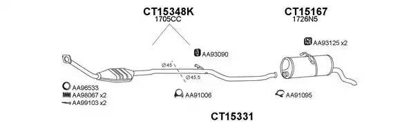 Система выпуска ОГ 450188 VENEPORTE