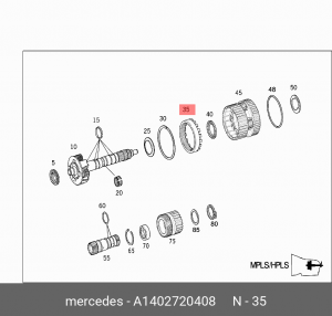 Деталь A 140 272 04 08 MERCEDES BENZ