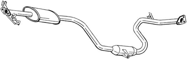 Средний глушитель выхлопных газов 285-279 BOSAL