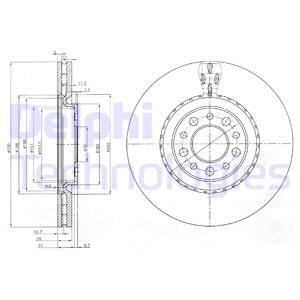 Тормозной диск BG3993 DELPHI