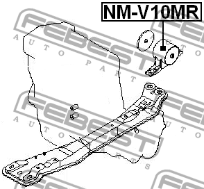 Подушка двигателя NM-V10MR FEBEST