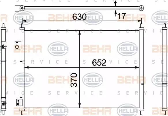 Конденсатор, кондиционер 8FC 351 330-401 HELLA