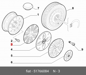 Деталь 51766084 ALFA FIAT LANCIA