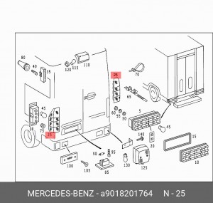Фонарь задний A9018201764 MERCEDES BENZ