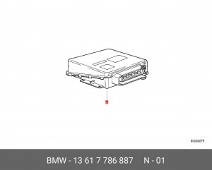 Блок управления, система впрыска 13 61 7 786 887 BMW