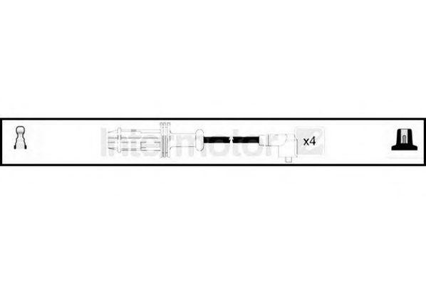 Ккомплект проводов зажигания 73425 STANDARD