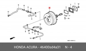 Усилитель тормозной системы 46400SD4A31 HONDA