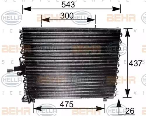 Конденсатор, кондиционер 8FC 351 035-211 HELLA