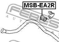 Втулка стабилизатора MSB-EA2R FEBEST