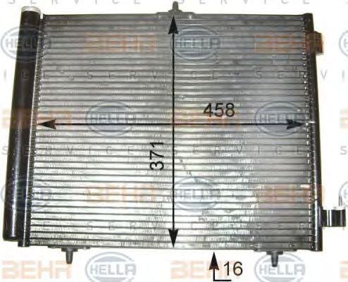 Конденсатор, кондиционер 8FC 351 303-541 HELLA