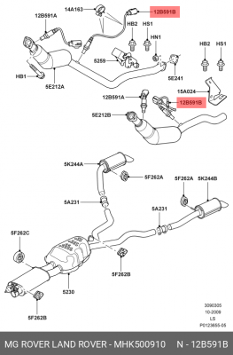 Лямбда-зонд MHK500910 MG ROVER LAND ROVER