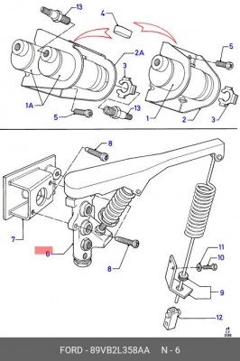 Регулятор тормозных сил 89VB-2L358-AA FORD