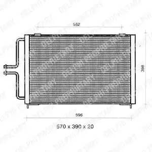 Конденсатор, кондиционер TSP0225362 DELPHI