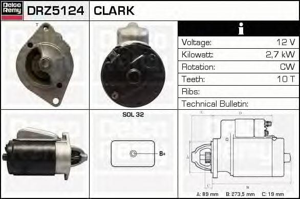 Стартер DRZ5124 DELCO REMY