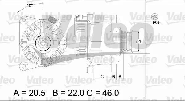 Генератор 437192 VALEO PHC