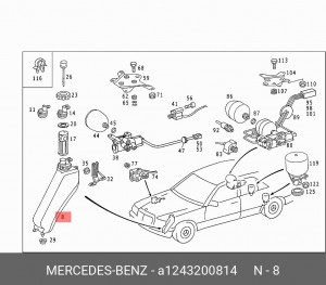 Деталь A 124 320 08 14 MERCEDES BENZ