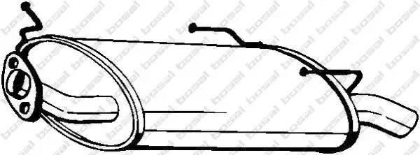 Глушитель выхлопных газов конечный 145-521 BOSAL