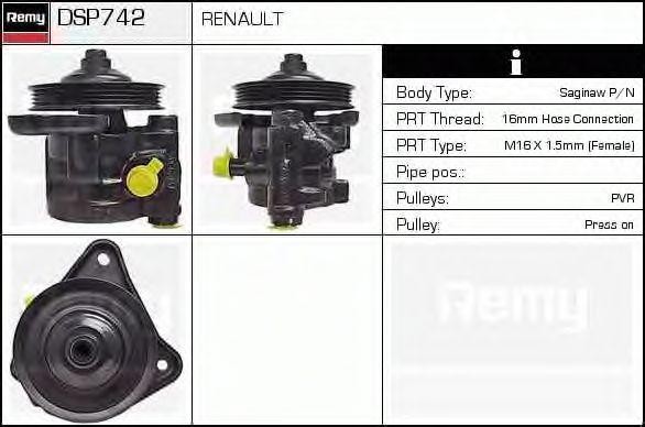 Гидравлический насос, рулевое управление DSP742 DELCO REMY
