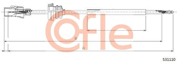 Трос спидометра S31110 COFLE