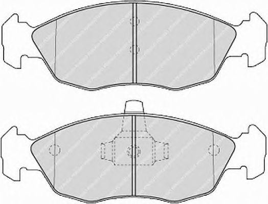 Комплект тормозных колодок, диско FSL1168 FERODO