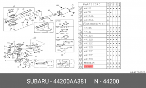 Катализатор 44200AA381 SUBARU