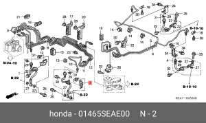 Тормозной шланг 01465SEAE00 HONDA