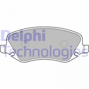 Комплект тормозных колодок, диско LP1795 DELPHI