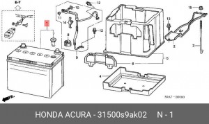 Деталь 31500S9AK02 HONDA