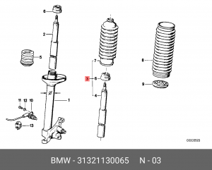 Амортизатор подвески 31 32 1 130 065 BMW