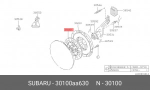 Диск сцепления 30100AA630 SUBARU