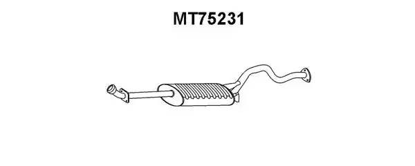 Глушитель выхлопных газов конечный MT75231 VENEPORTE