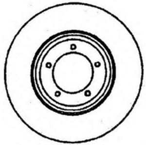 Тормозной диск 561282B BENDIX JURID