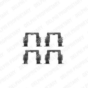 Комплектующие, колодки дискового тормоза LX0191 DELPHI