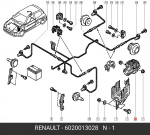 Гидроагрегат, тормозная система 6020013028 RENAULT