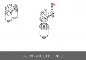 Термовыключатель, пусковой обогатитель 93160115 IVECO