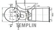 Кожух пневматической рессоры 04.060.6006.410 TEMPLIN