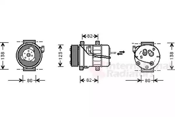 Компрессор, кондиционер 5900K054 VAN WEZEL