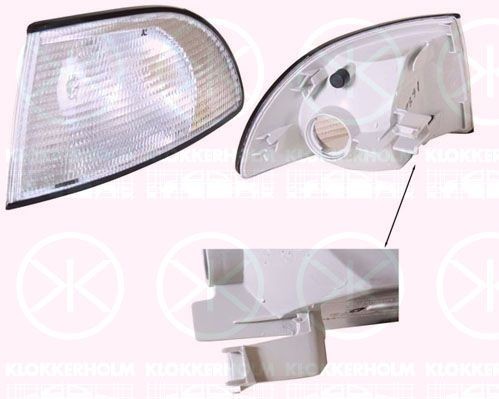 Фонарь указателя поворота 00180392 KLOKKERHOLM