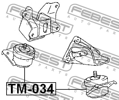 Подушка двигателя TM-034 FEBEST