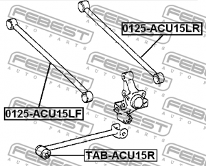 Сайлентблок TAB-ACU15R FEBEST