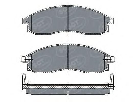 Комплект тормозных колодок, диско SP263 SCT
