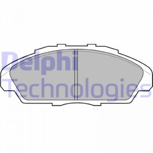 Комплект тормозных колодок, диско LP733 DELPHI
