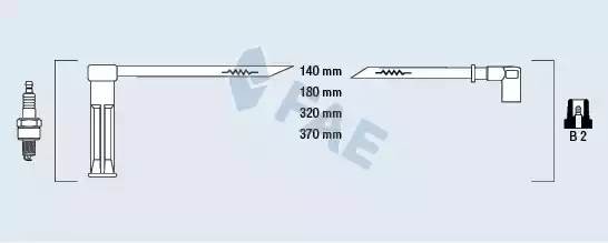 Ккомплект проводов зажигания 85115 FAE
