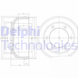 Тормозной барабан BF467 DELPHI
