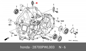 Выключатель, фара заднего хода 28700PWL003 HONDA