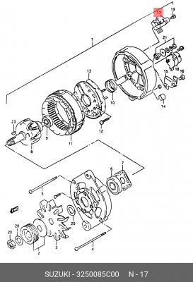 Регулятор генератора 32500-85C00 SUZUKI